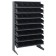 Single Sided Pick Rack with Bins - Black