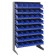 Single Sided Pick Rack with Bins - Blue