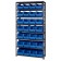 Plastic Storage Bin Steel Shelving System Blue