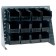 Black Plastic Storage Bin Bench Rack Systems