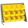 Yellow Plastic Storage Bin Bench Rack Systems