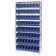 Blue Plastic Storage Bin Wire Shelving Units