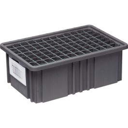 Conductive ESD Plastic Storage Container Label Holders