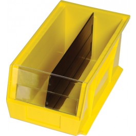 Plastic Storage Bin with Divider