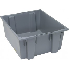 SNT225 Gray Plastic Stack and Nest Tote