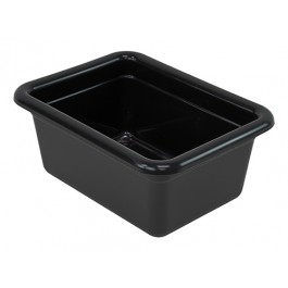 Black Plastic Storage Tub