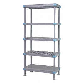Millenia 86" 4 Vented 1 Solid Shelving Mixed Unit - QP244886V4S1