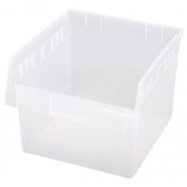 Clear Plastic Shelf Bin QSB803CL