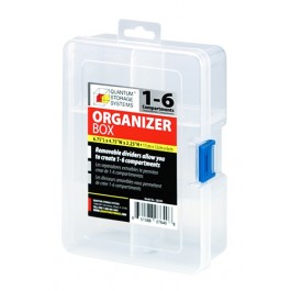 Clear Compartment Storage Box - QB300