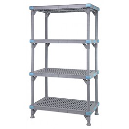 Millenia 62" 4-Tier Vented Shelving Unit - QP243062VS-4