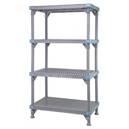 Millenia 62" 3 Vented 1 Solid Shelving Mixed Unit - QP215462V3S1