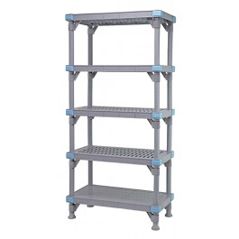 Millenia 86" 4 Vented 1 Solid Shelving Mixed Unit - QP213686V4S1