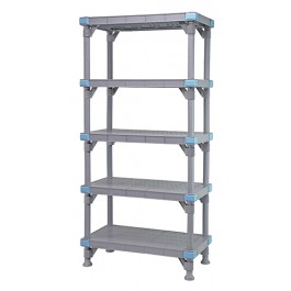 Millenia 74" 5-Tier Solid Shelving Unit - QP243074SS-5
