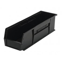 Recycled Black Plastic Storage Bins - QUS238BR