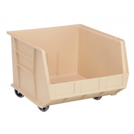 QUS275MOB Ivory Mobile Plastic Bins