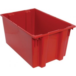 SNT300 Red Plastic Stack and Nest Tote