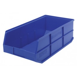 Plastic Stackable Shelf Bins SSB443 Blue