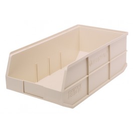 Plastic Stackable Shelf Bin SSB465 Ivory