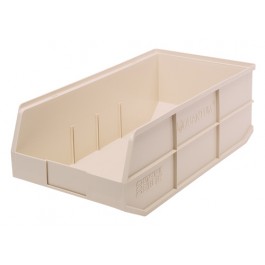 Plastic Stackable Shelf Bin - SSB461 Ivory