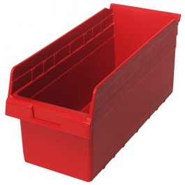 Plastic Shelf Bins QSB808 Red