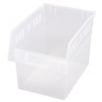 Clear Plastic Shelf Bins QSB807CL