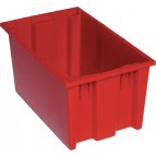 SNT185 Red Plastic Stack and Nest Tote