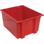 SNT230 Red Plastic Stack and Nest Tote