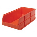 Plastic Stackable Shelf Bin - SSB463 Orange