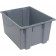 SNT230 Gray Plastic Stack and Nest Tote