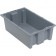 SNT180 Gray Plastic Stack and Nest Tote