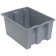 SNT190 Gray Plastic Stack and Nest Tote