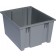 SNT195 Gray Plastic Stack and Nest Tote