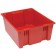 SNT225 Red Plastic Stack and Nest Tote