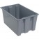 SNT240 Gray Plastic Stack and Nest Tote