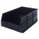 Plastic Stackable Shelf Bins - SSB465 Black