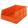 Plastic Stackable Shelf Bins - SSB465 Orange