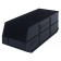 Black Plastic Bins - Stackable Shelf BIn SSB483