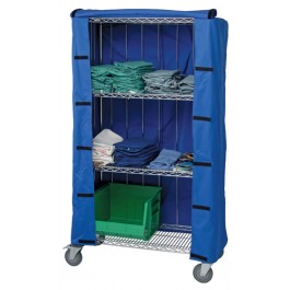 White Cart Cover for Wire Shelving