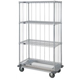 4 Wire Shelf Dolly Base Cart