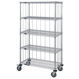 Enclosed Wire Shelving Carts