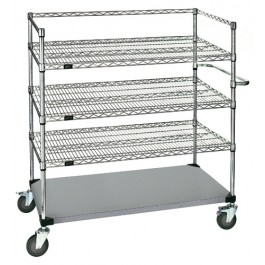 Stainless Steel Wire Shelving Cart