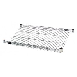 Slanted Chrome Wire Shelves