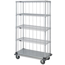 Enclosed Wire & Solid Shelving Carts
