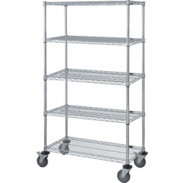 M1836C46 Wire Shelves Stem Caster Cart