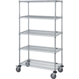 Wire Shelving Stem Caster Carts