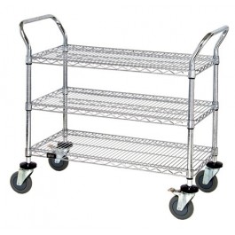 ESD Wire Shelving Utility Cart WRC-1848-2CO