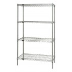 86"H Stainless Steel 4-Shelf Starter Kits