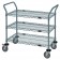 3-Shelf Gray Wire Shelving Utility Cart