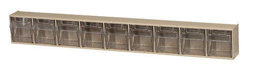 Plastic Clear Tip Out Tilt Bin 9 Compartment Organizer - QTB309 ...