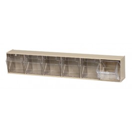 Tilt Open Clear Tip Out Bins QTB306 Ivory